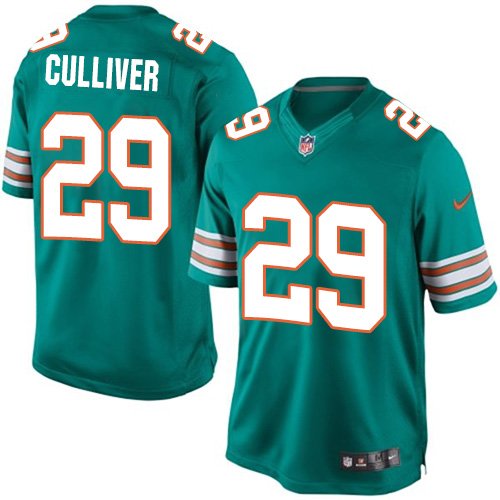 Youth Limited Chris Culliver Nike Jersey Aqua Green Alternate - #29 NFL Miami Dolphins